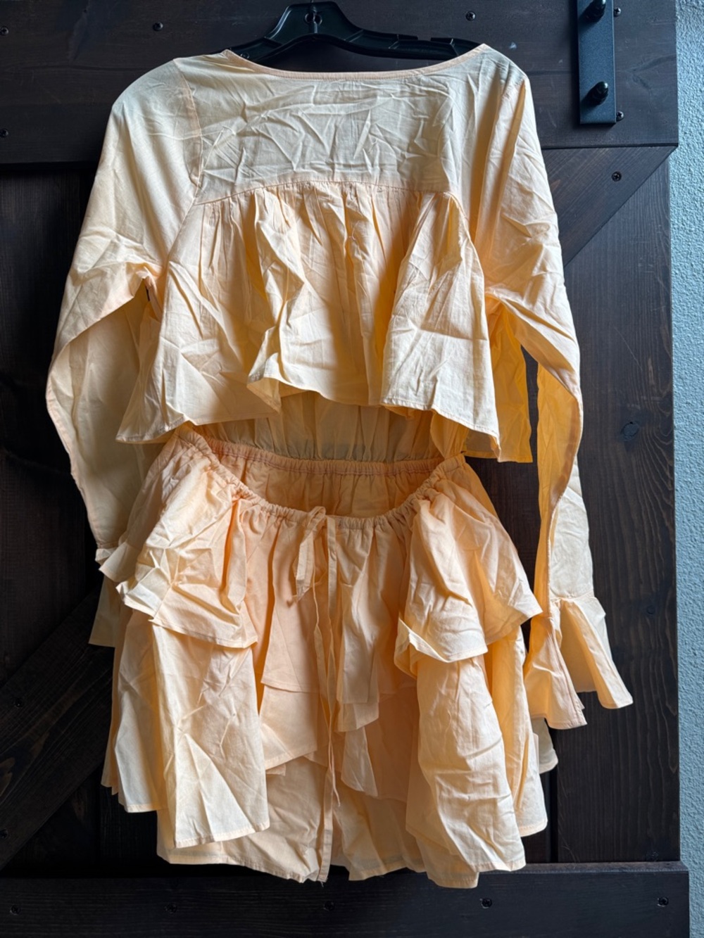 ASOS Peach Ruffle Romper